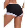thumbnail image 3 of INSPIRE CHIC Women's High Waisted Loose Classic Full Coverage Briefs Breathable Cotton Ladies Panties S Gray, 3 of 4