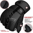 thumbnail image 2 of Guantes de artes marciales mixtas RDX Grappling Sparring, medio dedo, piel maya, 2 of 8