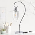 thumbnail image 1 of 22.2 inch Chrome Modern Metal Scroll Table Lamp, 1 of 4