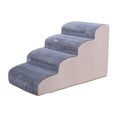 thumbnail image 2 of Escaleras para perros y mascotas de 4 escalones, cubierta desmontable antideslizante, rampa para cama exterior, rampa para mascotas Gris, 2 of 8