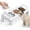 White, variant on Bamboo Elevated Cat Bowls, 3 Stainless Steel Raised Cat Bowl with Stand, 15°Tilted Cat Feeding Station, Cat Food and Water Bowl Set for Small Cats, Anti Vomitting, Whisker Fatigue (Natural) (White)