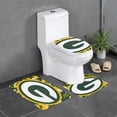 thumbnail image 1 of Juego de alfombras de baño de 3 piezas del equipo Packers de GBP Alfombra antideslizante para baño de 24 x 16 pulgadas, 1 of 7
