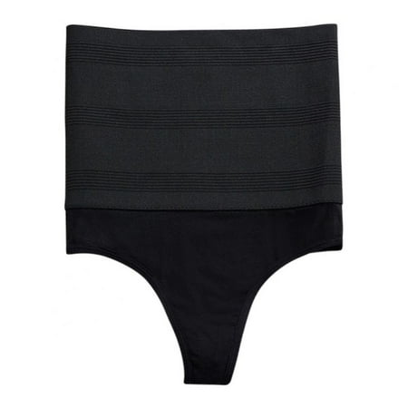 

Xmarks Womens Shapewear Tummy Control Thong Panties Underwear High Waisted C-Section Recovery Slimming Shaper Briefs Black 165-198LBS(Weight)