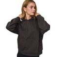 thumbnail image 3 of ONLY Sudadera con capucha para mujer - ONLBEST HOOD SWEAT, capucha, corte regular, lisa Marrón oscuro XS (X-Small), 3 of 6