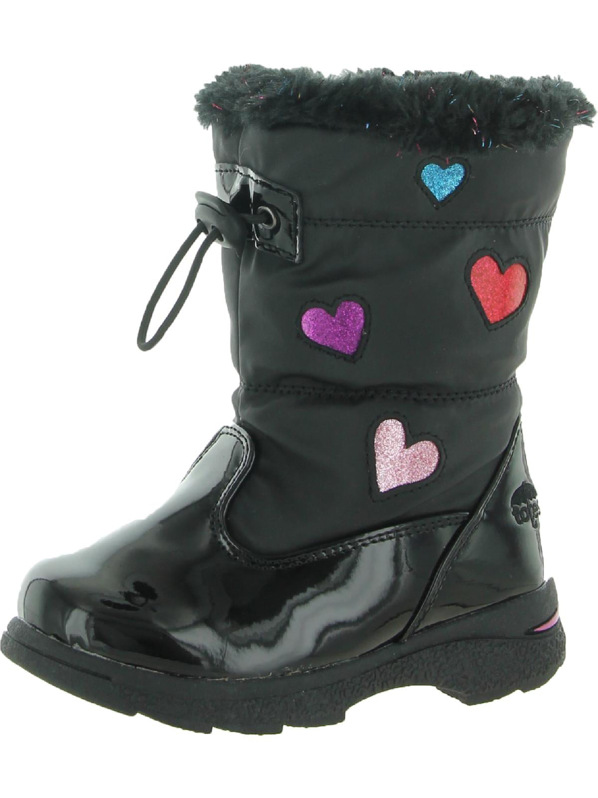 New $60 Girl’s Toddler Totes Maddie Black Cold Weather Winter Boots 6 or 8 