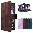 thumbnail image 6 of ELEHOLD For Google Pixel 8 Leather Wallet Phone Case, Embossed Diamond Folio Flip Cover, Card Holder Cash Slot, Stand Support, Wrist Strap Lanyard -Coffee, 6 of 11