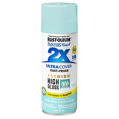 Painter's Touch 2X Premium High-Gloss Spray Paint, Turquoise Sky, 12-oz.