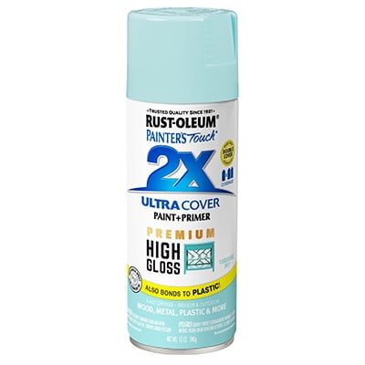 Painter's Touch 2X Premium High-Gloss Spray Paint, Turquoise Sky, 12-oz