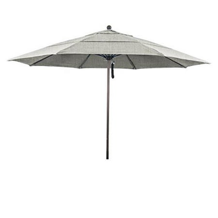 11 ft. Round Aluminum & Fiberglass Sunbrella Granite Umbrella