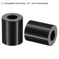 thumbnail image 4 of M12 Aluminum Spacers, 5 Pcs Metal Spacer Aluminum 1/2" ID x 1" OD x 1-1/2" L Standoff for 1/2" or M12 Screw Bolts, 4 of 5
