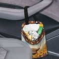 thumbnail image 3 of Yuyamidu Southwest Aztec Car Trash Bag Highland Cow Car Gabage Can Holder Sunflower Vehicle Accessories Reusable Auto Garbage Bag Container Organizer, 3 of 7