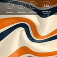thumbnail image 5 of Orange Blue Stripe Cloth Napkins, Minimalist Farmhouse Stripes Washable and Reusable Dinner Napkins Set of 4, Table Napkin for Kitchen Party Birthday Wedding Hotel Housewarming 20"x20", 5 of 8