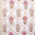 thumbnail image 4 of Vintage Hand Block Print Kantha Quilt Throw 100% Cotton Blanket Bedspread White Colour Single Size, 4 of 4