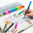 thumbnail image 6 of Double Line Outline Markers - Glitter Pens for Highlighting & Art Projects, Double Line Outline Markers Marker Pens For Highlighting Pens Painting Glitter Pens For Guest Book, 6 of 6