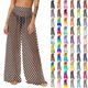 thumbnail image 1 of Pincandy Women See Through Sheer Mesh Pants Beach Swimsuit Bikini Bottom Cover up Party Club Elastic High Waist Wide Leg Pants, 1 of 7