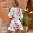 thumbnail image 4 of Baseball Fence Cover Ups Dresses Women Summer Dress Vintage, 4 of 6