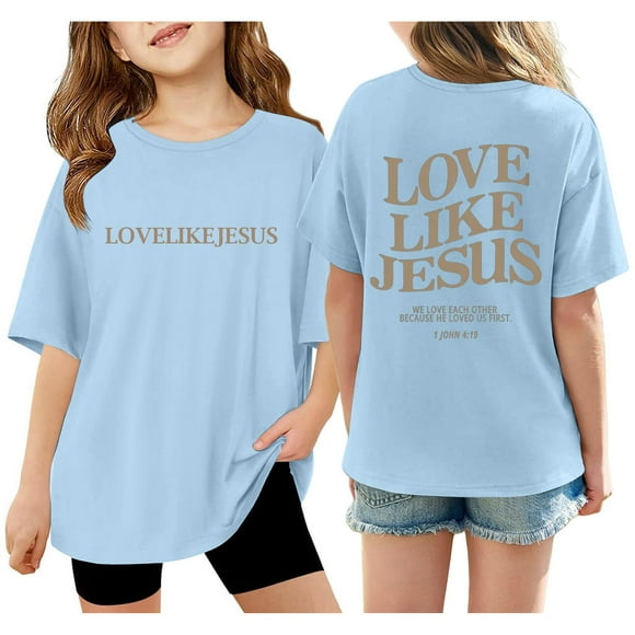 2025 Girls Tops, Tees & Shirts Children Short 4 Under Sleeve T Shirts Top For 4 Year Old Summer Oversized Tops Casual Long Sleeve Shirts Crewneck Basic