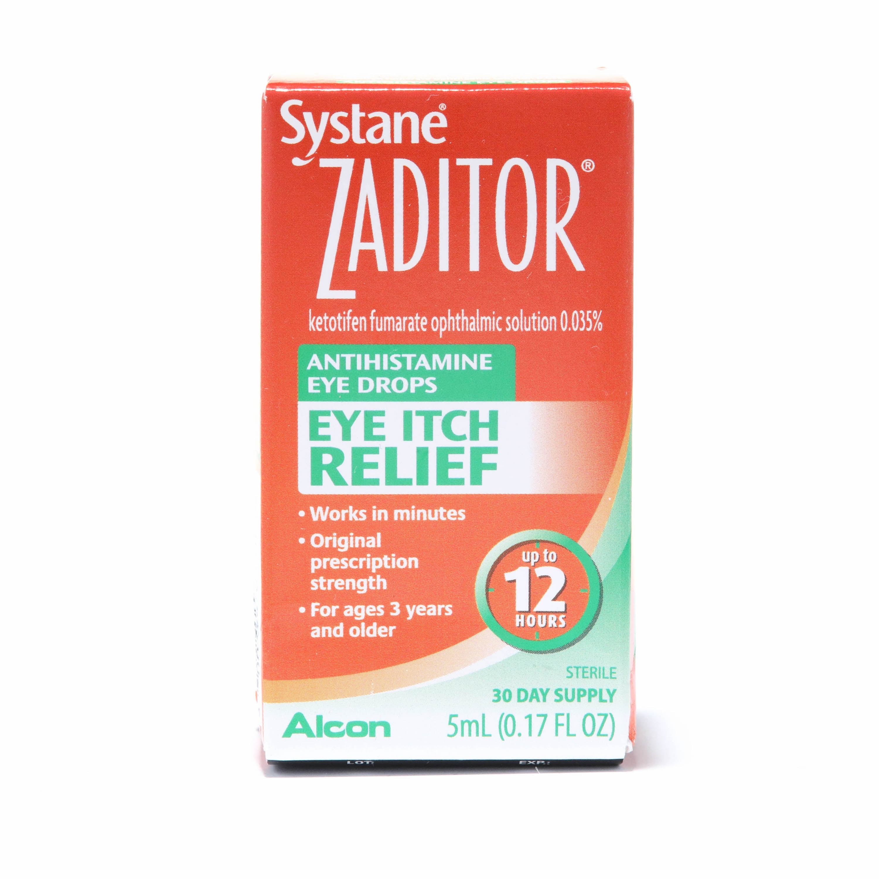 Zaditor Antihistamine Eye Drops, OTC Allergy Symptom Relief, 5 mL