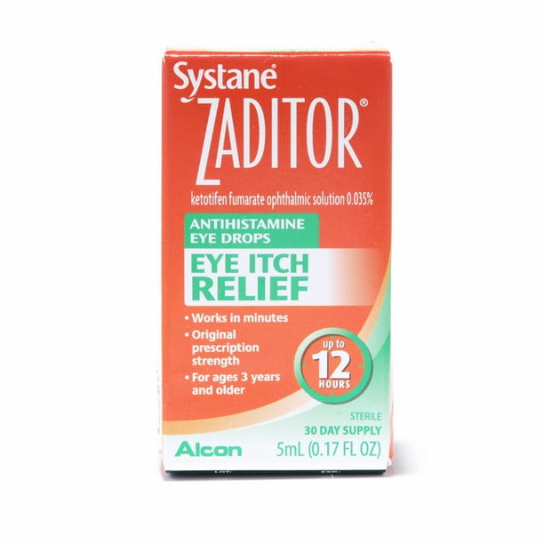 Zaditor Antihistamine Eye Drops, OTC Allergy Symptom Relief, 5 mL