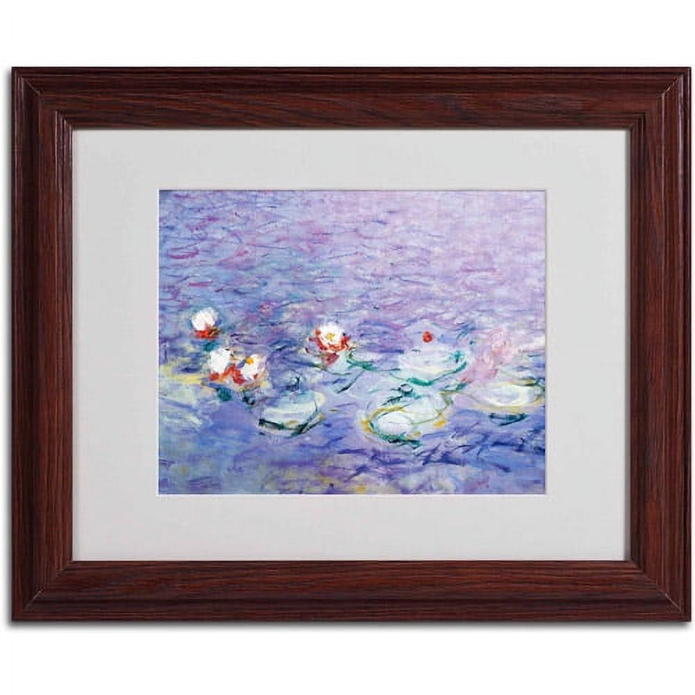 Trademark Fine Art "Water Lilies II 1840-1926" Canvas Art by Claude Monet, Wood Frame