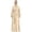 Beige, variant on Abaya Dress for Muslim Elegant Full Length Abaya Dress With Hijab Scarf Flowy Long Sleeve Garment