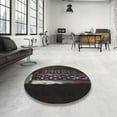 thumbnail image 4 of Ahgly Company Machine Washable Indoor Round Transitional Cloudy Gray Area Rugs, 4' Round, 4 of 7