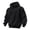 Black, variant on Delconic Mens Pullover Hoodie Long Sleeve Casual Athletic Sweatshirt Drawstring Hood Ribbed Cuffs Hem Relaxed Fit Top Black L