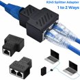 thumbnail image 4 of Adaptateur Séparateur BX RJ45 1 à 2 Voies Double Port Femelle CAT5/6/7 LAN Ethernet, 4 of 9
