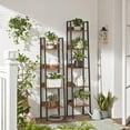 thumbnail image 4 of VASAGLE Ladder Shelf 5-Tier, Bookshelf, Industrial, Rustic Brown and Black, 4 of 6