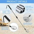 Qenwkxz 2Pcs Sand Sifters 21.3 to 32.6inch Adjustable Telescoping Beach