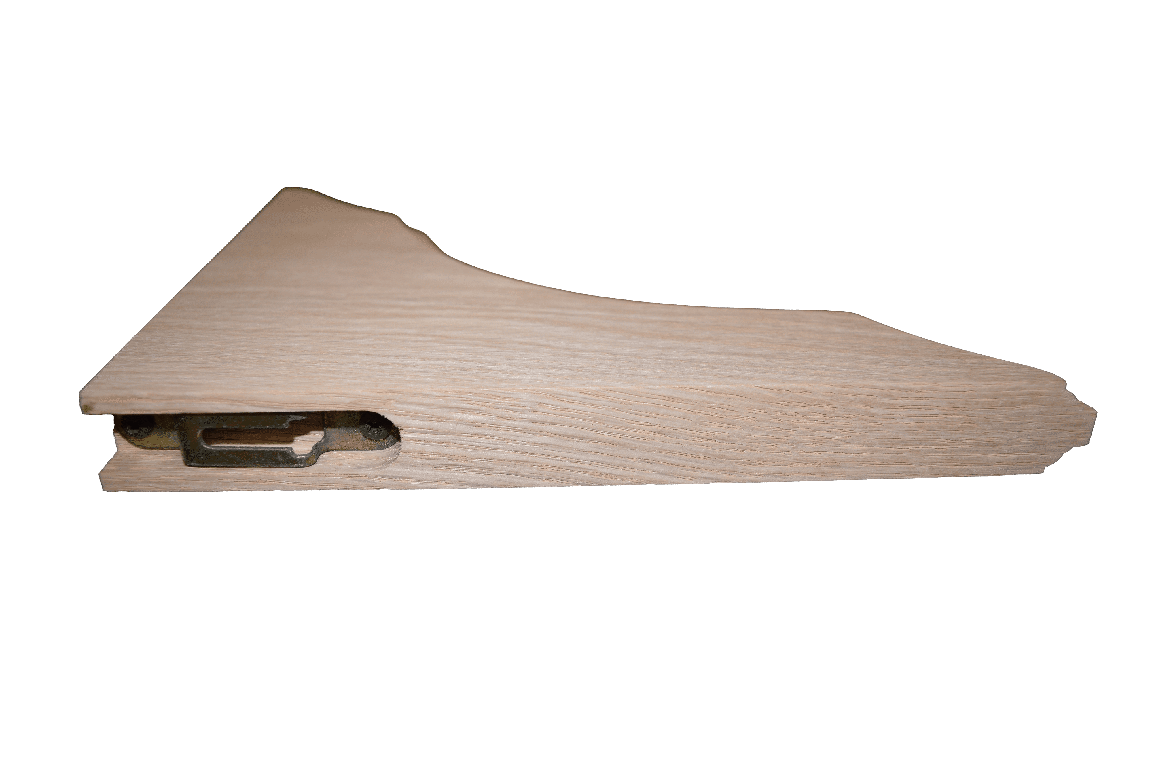 BingLTD - 8 1/4 Inch Oak Shelf Support Bracket - Set of 2 (BRK825-OAK-UNF)