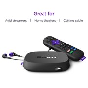 Roku Ultra | Streaming Device 4K/HDR/Dolby Vision, Roku Voice Remote with Headphone Jack, Premium HDMI® Cable