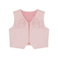 thumbnail image 3 of renvena Boys Girls Western Cowboy Vest Suede Tassel Jacket Outerwear Top Kids Fancy Party Pink 6, 3 of 7