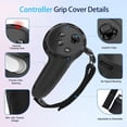 thumbnail image 5 of Silicone Cover Set for Meta Quest 3s Accessories, VR Protective Set for Oculus Quest 3s with Face Cover, VR Shell, Lens Protector, Controller Grip, Joystick Caps, Not Fit Quest 3, 5 of 10