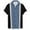 Navy, variant on Men's Bowling Shirt Short Sleeve Button Down Casual Summer Beach Shirts for Men