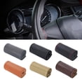 thumbnail image 2 of MOMOJIA Car Steering Wheel Stitch On Wrap Cover DIY Sewing Cover Breathable Soft Anti-Slip for 14.1inch Steering Wheels, 2 of 12