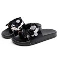 thumbnail image 6 of asdoklhq Slip On Shoes for Women,Women's Summer Sequined Big Flower Slipper Solid Color Flat Shoes, 6 of 7