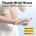 thumbnail image 2 of Ultra-thin thumb wrist brace - a compression sleeve to relieve tendinitis and carpal tunnel syndrome - adjustable stabilizing strap, suitable for everyday computer use, comfortable and breathable., 2 of 7