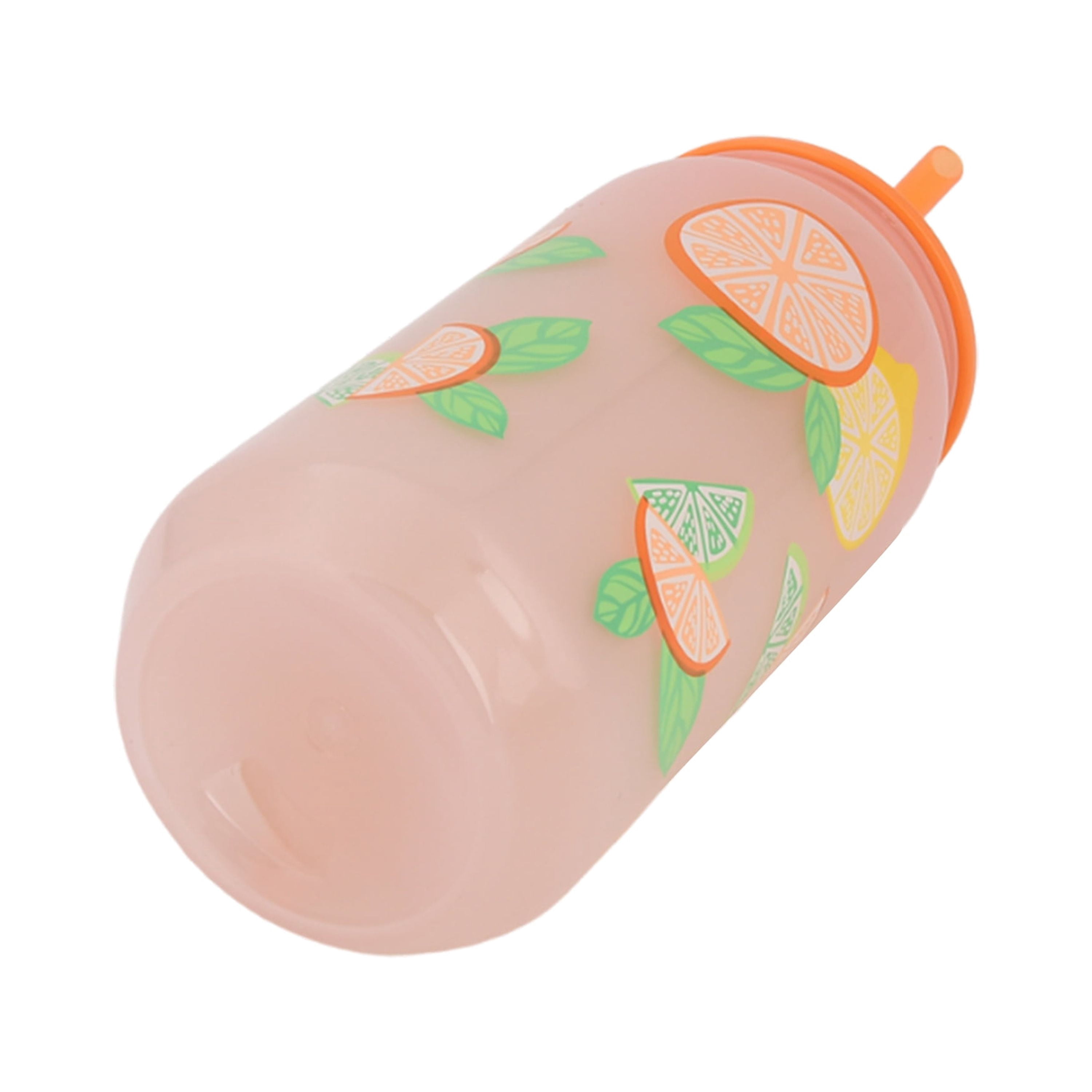 Mainstays 20-Ounce Color-Changing Acrylic Can Shape Tumbler, Lemon & Orange Print