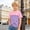 Purple, variant on Color Short Sleeve For Boys Casual Comfortable Kids Tee Shirt With Contrast Design And Soft Casual Shirts Tees Tops Boys ,Purple,12-13 Years