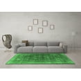 thumbnail image 3 of Ahgly Company Indoor Rectangle Oriental Emerald Green Industrial Area Rugs, 6' x 9', 3 of 4