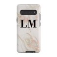 thumbnail image 1 of Personalised Rose Gold Marble Initials Samsung Galaxy S10 5G Case, iPhone 14, 1 of 4