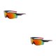 thumbnail image 3 of Minnieouse Gafas de sol cómodas y resistentes al viento para entusiastas de los deportes al aire libre, duraderas, ligeras, portátiles, negro rojo Negro Rojo 2Conjunto, 3 of 6