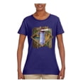 thumbnail image 2 of Living Life In The Sun Surfboards Sunsets Lighthouse Pop Culture Womens Graphic T-Shirt, Purple, 3XL, 2 of 3