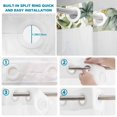 thumbnail image 4 of No Hook Shower Curtain, Sage Green Eucalyptus Leaves Shower Curtains for Bathroom with See Through Top Window, Spring Botanical Floral Waterproof & Washable Bath Curtain 66"x72", 4 of 9