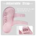 thumbnail image 3 of Slides Sandals Women Men Cloud Slippers Adjustable Buckles House Shower Shoes Cushion Soft Comfort, Pink, 3 of 7