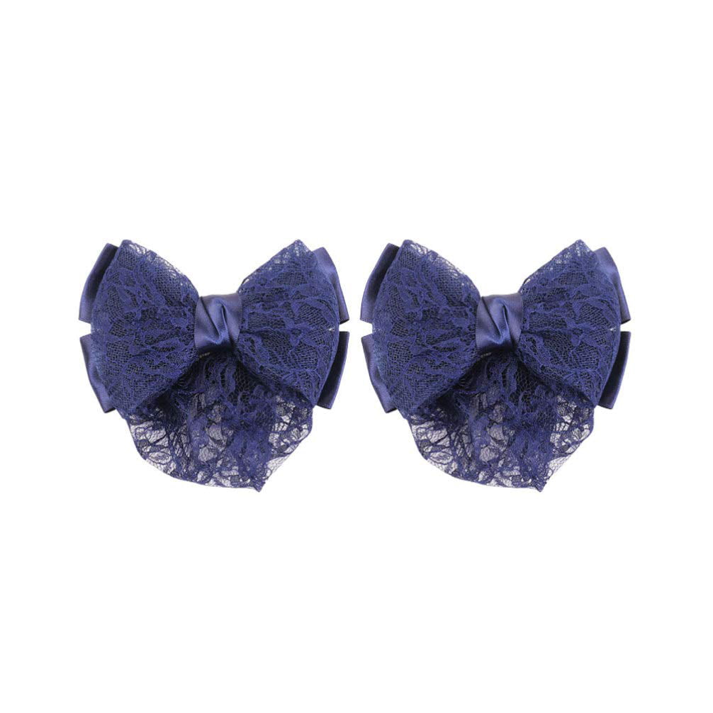 Hair Bows with Snoods and Crystals