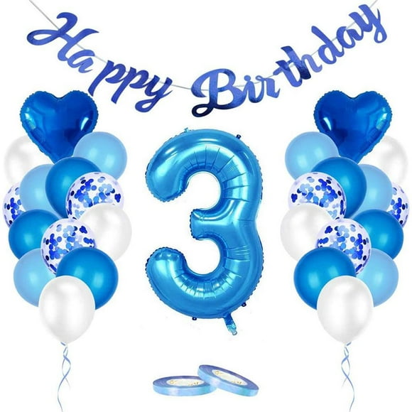 Xingzhi Ensemble de Décorations de Ballons d'Anniversaire Décorations de Fête d'Anniversaire pour Séance Photo et Fête d'Anniversaire 3