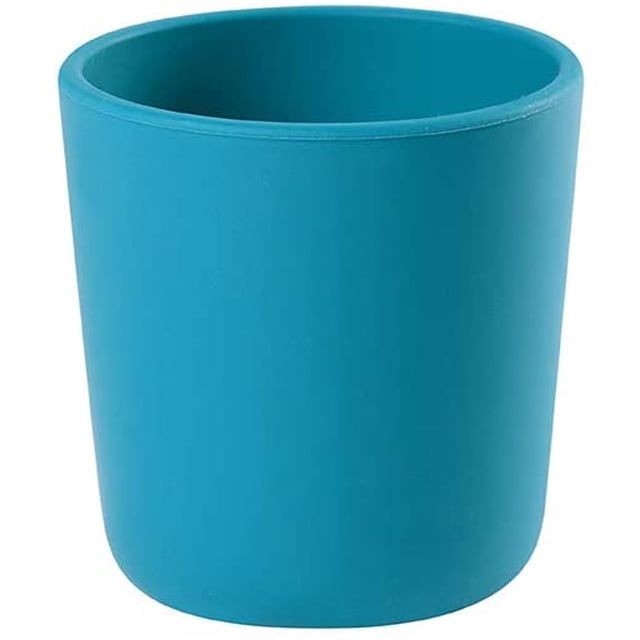 Suction Cup For Children, 100% Silicone, Soft And Very Resistant Material, Adheres Table/High Chair Shelf, Tab To Lift The Plate, Microwave Compatible, Blue