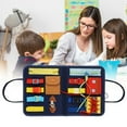 thumbnail image 2 of Board Montessori Educational Toy  Portable Baby Learning Board  Educational Board Toys for Children  Educational Board to Develop Dexterity / Motor Skills for Baby Children, 2 of 10